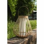 Bamboo solar lamp - Marta - Beige - Image 3