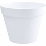 EDA Tuscan round flower pot – Ø 60 x h 47 cm – 76 l – white