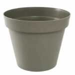 EDA Round Flower Pot Tuscany – Ø 60 x H 47 cm – 76 L – Taupe