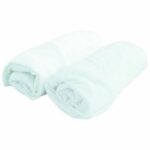 DOUX NID Set of 2 fitted sheets White 60×120 cm