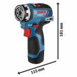 Bosch Professional GSR 12V-35 FC drill-screwdriver + 2 3.0Ah batteries + L-Boxx - 06019H3000 - Image 3