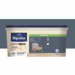 RIPOLIN Ultra Covering Satin Color Paint for Kitchen, Bedroom, Living Room, Hall, Entrance, Hallway - Seram Blue