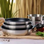 Cookware set - Induction - MENASTYL - 7930018 - Stainless steel - 6 pieces - Removable handle - Grey - Image 4
