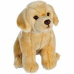 Beige Labrador Dog Plush – GIPSY TOYS – Sitting, 25 cm
