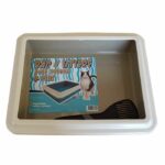 AIME litter box with rim + shovel - for cat - Image 3