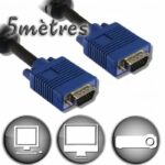 VGA Cable HD15 Male / Male - 5m