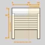Aluminum electric shutter - L 100 x H 120 cm - Image 2