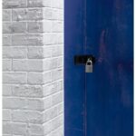 MASTERLOCK Padlock brass nickel 40mm hexagonal handle - Image 3