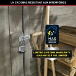 Combination padlock - 56mm - zinc - Image 4