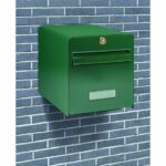 BURG WACHTER Galvanized Steel Favor Letterbox - 1 Door - Green - Image 3