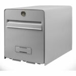 BURG WACHTER Favor box in galvanized steel - 2 doors - Gray