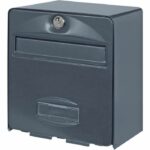 BURG WACHTER BALTHAZAR MINI 1 Door mailbox - Wall-mounted - Galvanized steel - Full opening - Anthracite - Made in France - Image 3