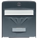 BURG WACHTER Galvanized Seaside Letterbox - Glass Back Door - Anthracite Gray - Image 2
