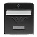 BURG WACHTER Galvanized Seaside Letterbox - Glass Back Door - Black – Bild 2