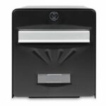 BURG WACHTER Galvanized Seaside Letterbox - Glass Back Door - Black – Bild 3