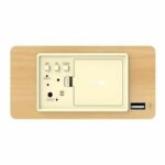 EVOOM WOOD 4 in 1 Alarm Clock - Time, Date, Day and Temperature - Natural Wood Color - Image 3