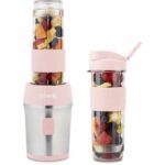 Mini blender - SMOO12 - 300 W - 570 mL - Pastel pink - 2 water bottles included