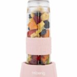 Mini blender - SMOO12 - 300 W - 570 mL - Pastel pink - 2 water bottles included - Image 6