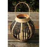 Bamboo solar lamp - Olivie - Black - Image 5