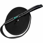 Dog Leash - CANI GEAR - 10 m - Soft Neoprene with Handle - Black - Image 2