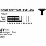 Table tennis racket - SCHILDKRÖT - TOP TEAMS 600 AVS, handle - Quality wood and ITTF coating - Image 5