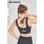 Massage / fitness roller - SCHILDKROT - Ergonomic - Diameter 55 mm - 19 cm - Black and Green - Image 2