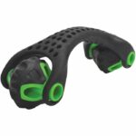 Massage / fitness roller - SCHILDKROT - Ergonomic - Diameter 55 mm - 19 cm - Black and Green