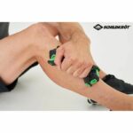 Massage / fitness roller - SCHILDKROT - Ergonomic - Diameter 55 mm - 19 cm - Black and Green - Image 4