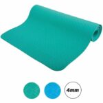 Yoga mat - FITNESS - SCHILDKRÖT - 180 x 61 cm - 4 mm - Bag included - Green - Image 2