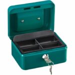Money box - BURG WACHTER - Money 5015 Green - Key opening, green steel - Image 4