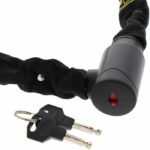 Bike chain lock - BURG WACHTER - 580 90 BLACK - 6 mm steel - High resistance textile - 2 keys - Image 6