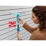 Leifheit Pro Reach 51425 M 2-in-1 window squeegee, 28 cm shower squeegee with movable joint and drip edge, Click-System - Image 5