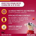 ADVANTIX 4 antiparasitic pipettes - For small dogs from 4 to 10kg - Image 3