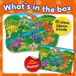 Dinosaurs Puzzle - ORCHARD - 50 pieces - Develops coordination and observational skills - Image 2