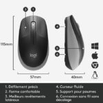 LOGITECH - M190 Mid Gray Wireless Mouse - Image 5