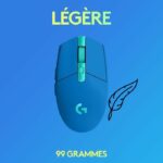 Wireless Gaming Mouse - LOGITECH G - G305 - LIGHTSPEED - 250h battery life - Blue - Image 5