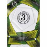 Soccer ball - REZO - PVC - Size 4 - Two-tone yellow - Durable - Image 3