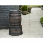 Barrel-shaped water collector - NATURE - Rotomoulded PE - 50 litres - Accessories included - Image 2