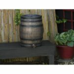 Barrel-shaped water collector - NATURE - Rotomoulded PE - 50 litres - Accessories included - Image 4