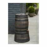 Barrel-shaped water collector - NATURE - In rotomolded PE - 120 liters - Includes accessories – Bild 3