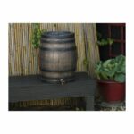 Barrel-shaped water collector - NATURE - In rotomolded PE - 120 liters - Includes accessories – Bild 4