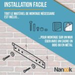NANOOK TV Wall Mount - Ultra Flat - 32-55 Inches - for LCD and (O)LED TVs - Black - Image 4