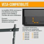 NANOOK Tilting TV Wall Mount Bracket for 32-55 Inch TVs - Mounting Solution for LCD and (O)LED TVs - Black - Image 6