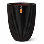 Capi Elegant Groove Vase 46x58 cm Black 445497 - Image 2