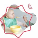 Badabulle Set of 5 non-slip bowls 330ml and 3 soft spoons - Image 2