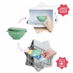 Badabulle Set of 5 non-slip bowls 330ml and 3 soft spoons - Image 4