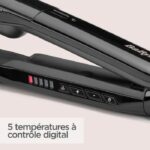 BABYLISS ST492E Steam Straight Steam Straightener - 39mm wide ceramic plates - 5 temperatures 150 ° C-230 ° C-Advanced Ceramics Heater - Image 5