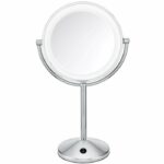 Mirror - Babyliss 9436th - Rotary 2 sides - 19 cm in diameter - Sweet ambient lighting