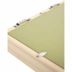 Baby Art Pure Frame - Frame Kit with Play Dough and Natural Pine Wood Frame, Roller, Reversible Back Panel (Green/Orange) - Image 2