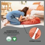 Babymoov B.Love maternity cushion & breastfeeding with ultra -thin microbead filling - Made in Europe, Terracotta - Image 5